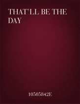 That'll Be The Day TTBB choral sheet music cover